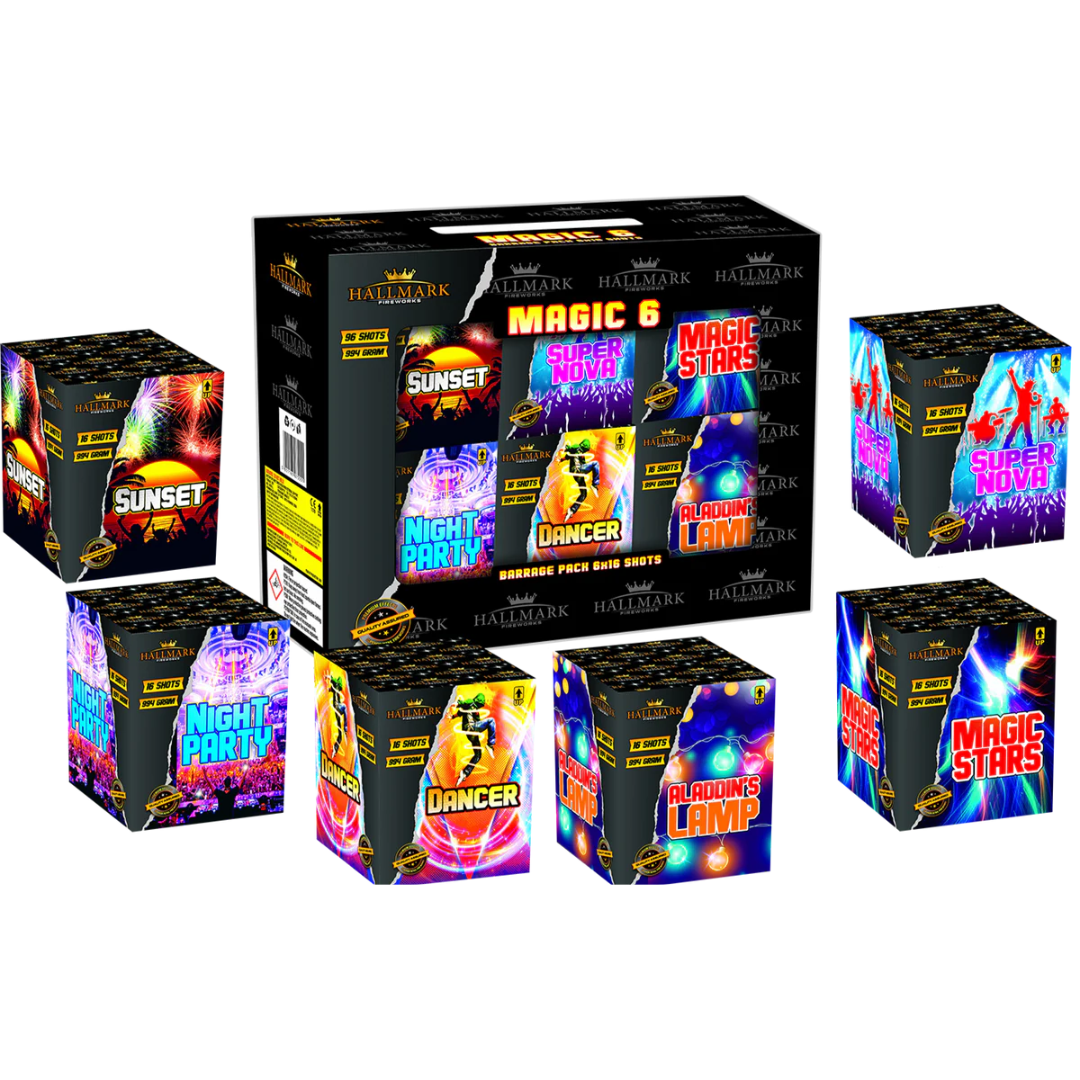 Magic 6 Barrage Pack by Hallmark Fireworks